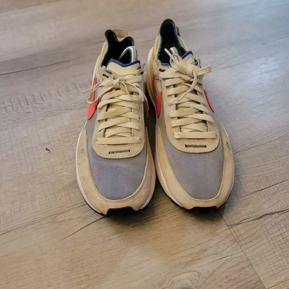 Nike Waffle One Coconut Milk Crimson Hyper Royal Sneakers DA7995-101